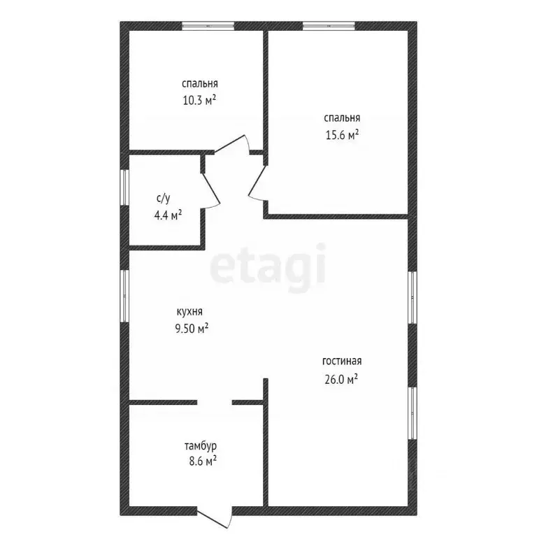 Дом в Красноярский край, Емельяново пгт  (85 м) - Фото 2