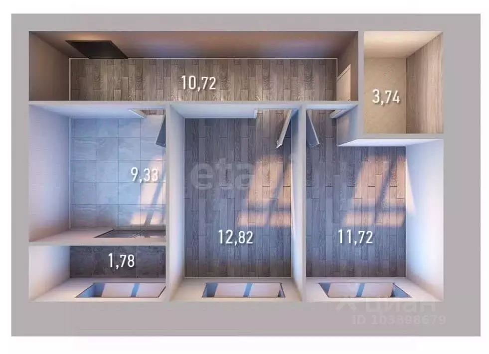 2-к кв. Татарстан, с. Высокая Гора ул. Ирека Миннахметова, 1 (50.11 м) - Фото 0
