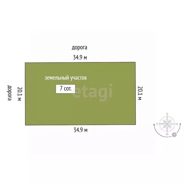 Участок в Тюменская область, Тюмень Ембаевское ТОО,  (7.0 сот.) - Фото 2