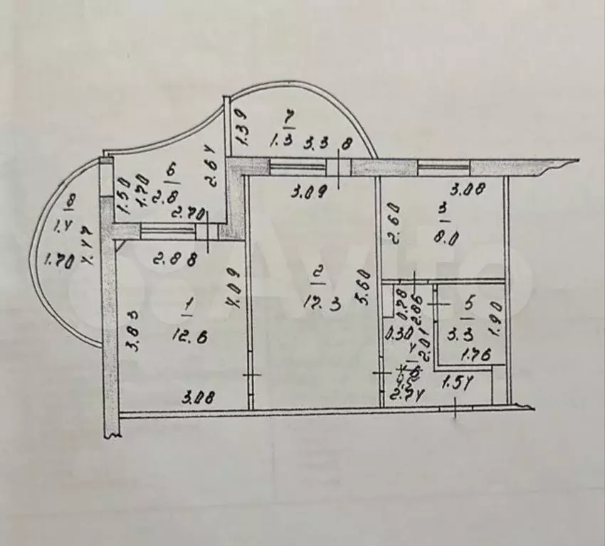 2-к. квартира, 45,7 м, 8/10 эт. - Фото 0