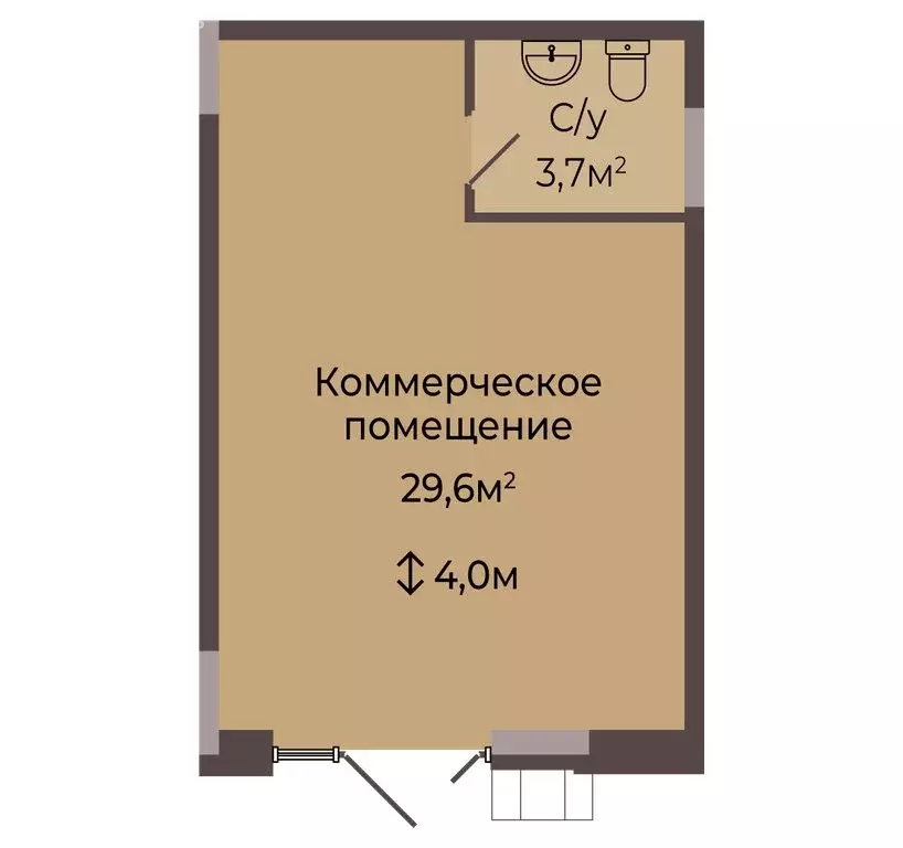 Помещение свободного назначения (33.3 м) - Фото 1