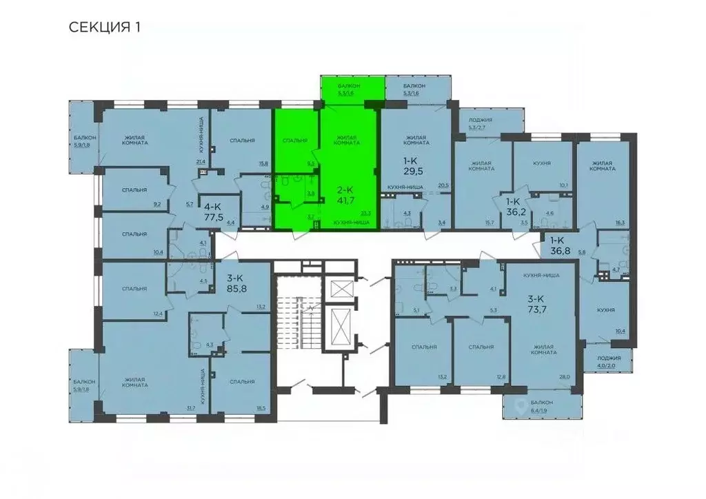 2-к кв. Красноярский край, Красноярск Свердловская ул., 6Е (41.4 м) - Фото 1