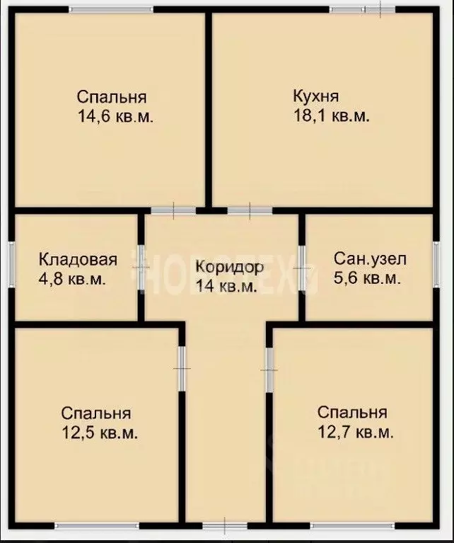 Дом в Краснодарский край, Северский район, Черноморское городское ... - Фото 2