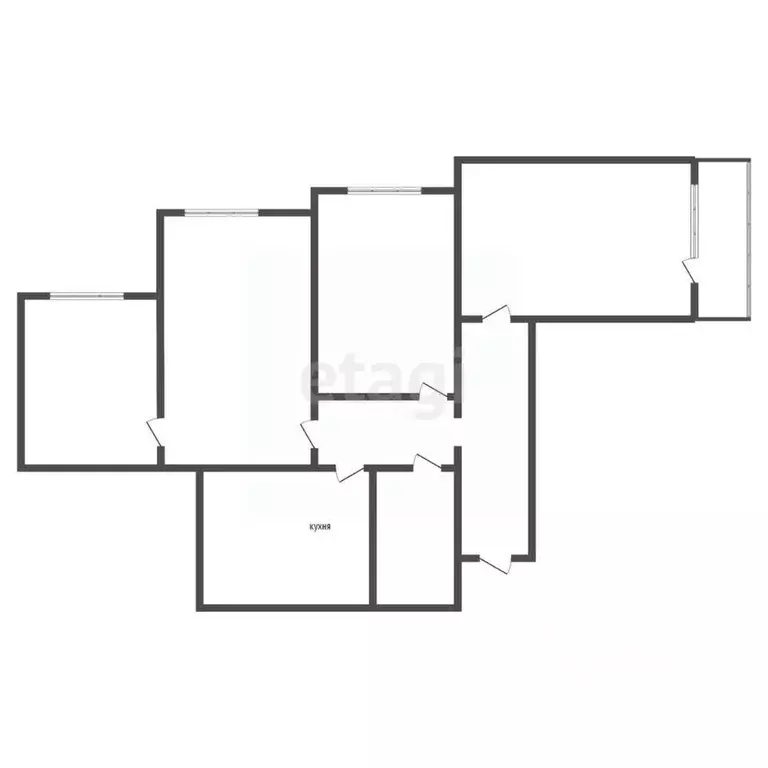 4-к кв. Воронежская область, Воронеж ул. Димитрова, 142 (80.7 м) - Фото 2