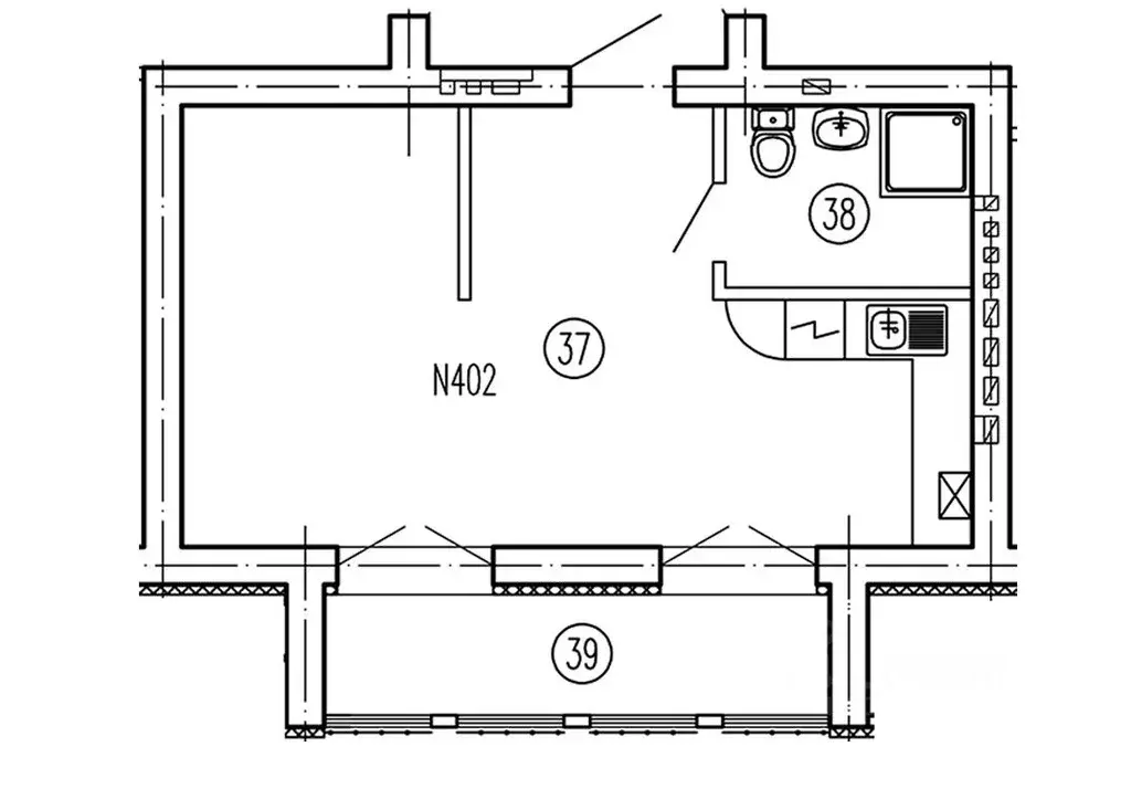 1-к кв. Калининградская область, Пионерский Береговая ул. (39.71 м) - Фото 1