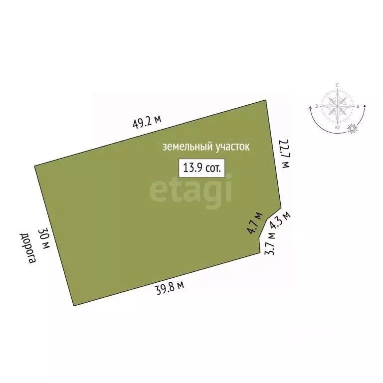 Участок в Костромская область, Костромской район, Середняковское ... - Фото 2