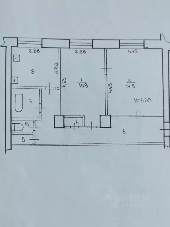2-к кв. Волгоградская область, Волгоград ул. Шурухина, 13 (59.3 м) - Фото 1