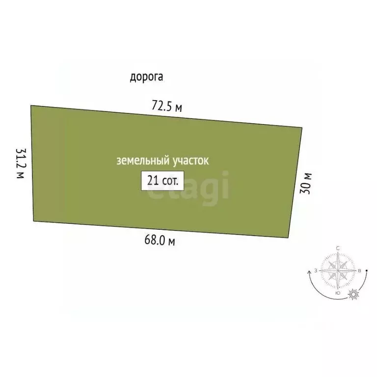 Участок в Мордовия, Лямбирский район, Кривозерьевское с/пос, д. Хаджи ... - Фото 2