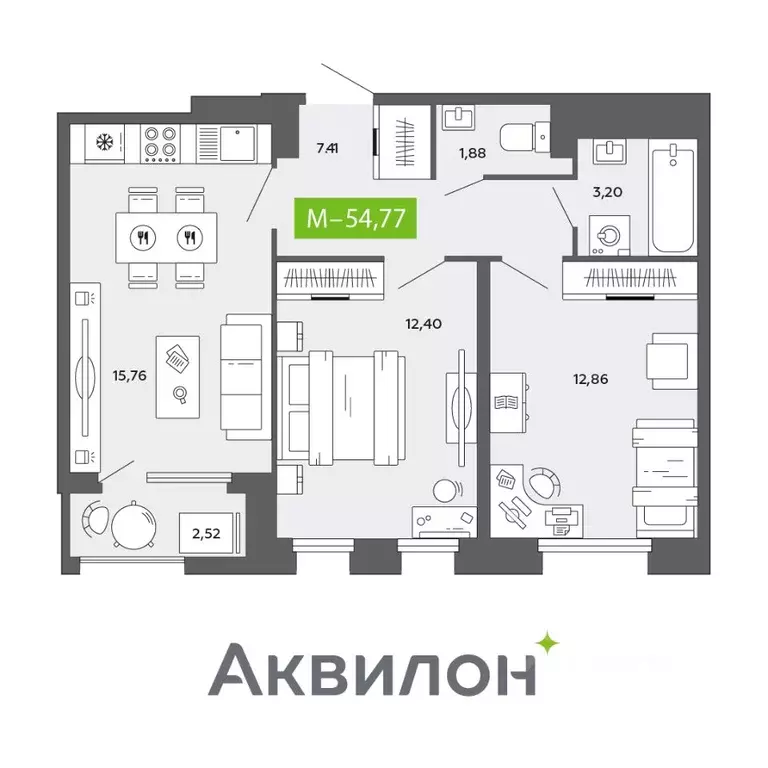 2-к кв. Архангельская область, Архангельск просп. Обводный Канал ... - Фото 0