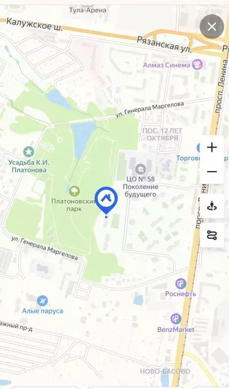 Студия Тульская область, Тула ул. Конструктора Грязева, 6 (28.0 м) - Фото 2