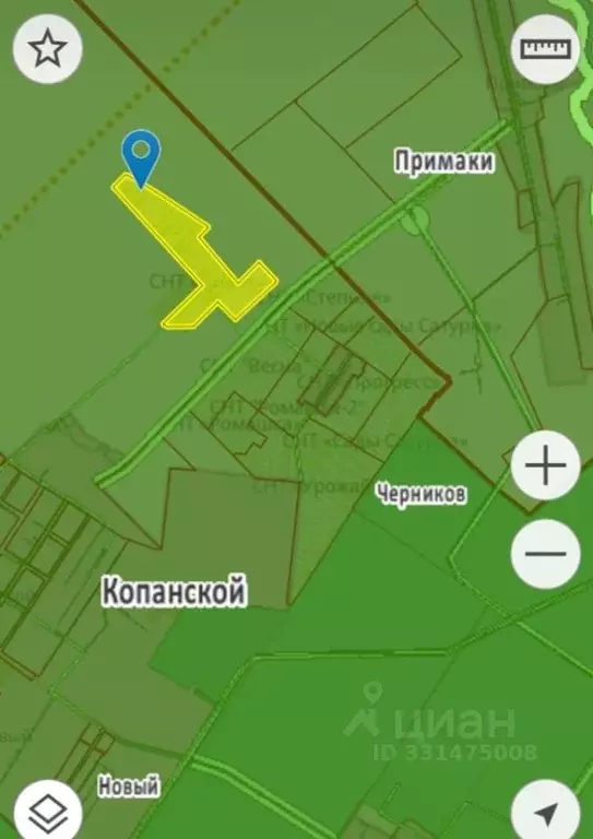 Участок в Краснодарский край, Краснодар Пилот нст, ул. Земляничная ... - Фото 1