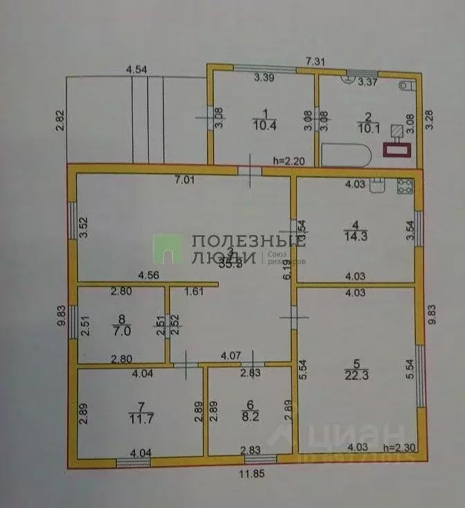 Дом в Орловская область, Шаблыкино пгт ул. Коммунальная, 4 (119 м) - Фото 2