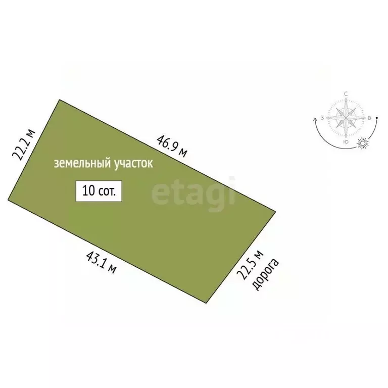 Участок в Крым, Черноморский район, с. Межводное ул. Мустафы Селимова ... - Фото 2