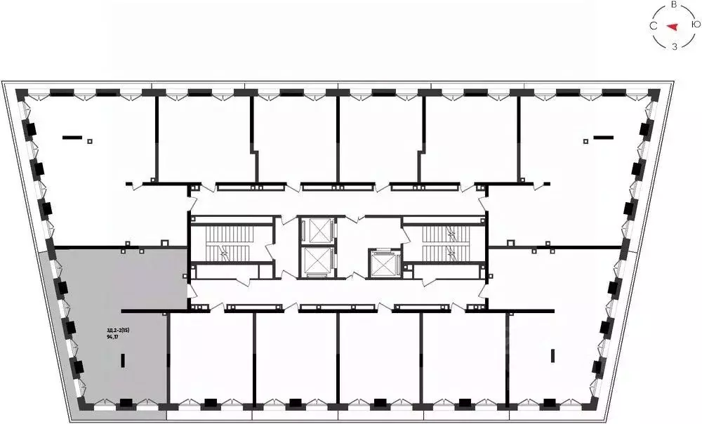 3-к кв. Татарстан, Казань Яналиф жилой комплекс (94.17 м) - Фото 2