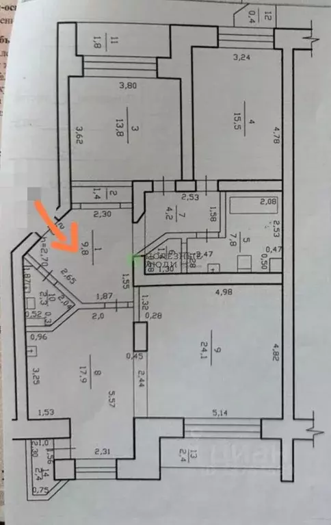 3-к кв. Забайкальский край, Чита ул. Столярова, 14 (105.2 м) - Фото 2
