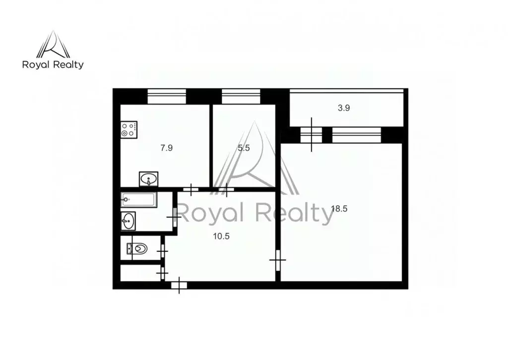 2-к кв. Санкт-Петербург ул. Шаврова, 27 (46.0 м) - Фото 2