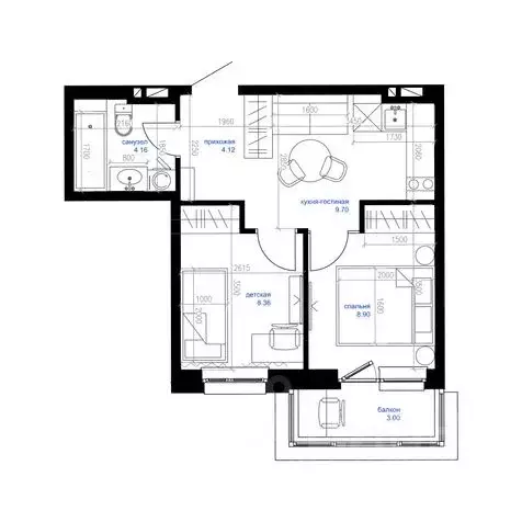 1-к кв. Приморский край, Владивосток Сердце квартала жилой комплекс ... - Фото 0