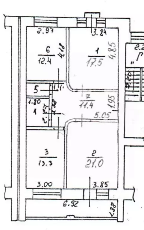 3-к кв. Калужская область, Калуга ул. Фридриха Энгельса, 143 (86.1 м) - Фото 2