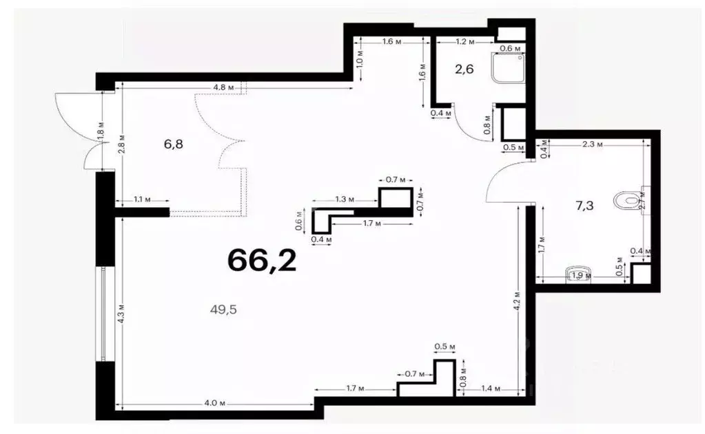 Помещение свободного назначения в Московская область, Красногорск ... - Фото 2