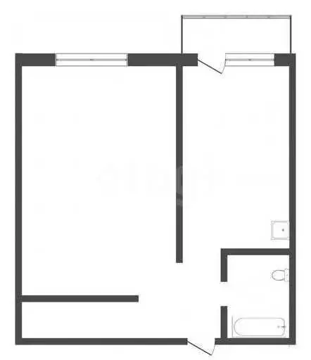 1-комнатная квартира: Абакан, улица Торосова, 9 (29.5 м) - Фото 1