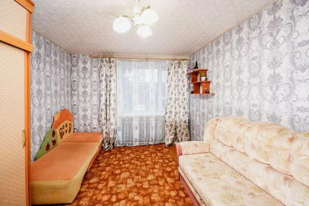 1-к кв. Омская область, Любинский район, Красный Яр рп Дорожная ул., 9 ... - Фото 1