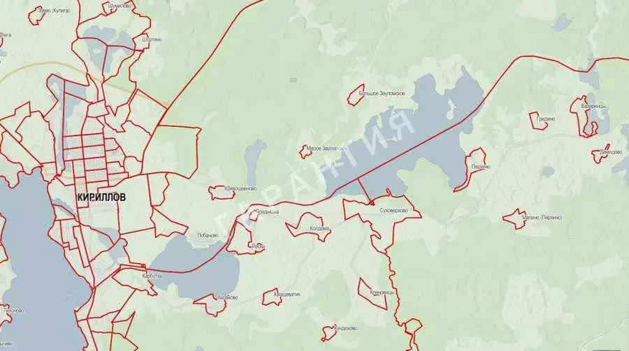 Публичная кадастровая карта кирилловского района вологодской области