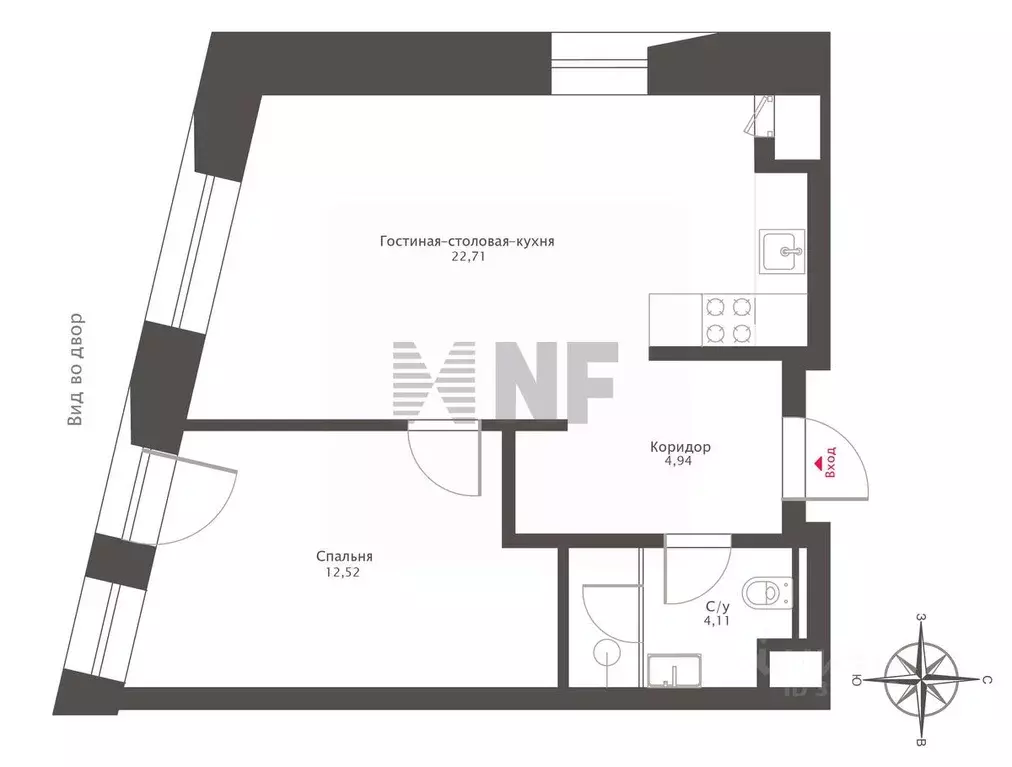 2-к кв. Москва Озерковская наб., 6 (44.0 м) - Фото 1