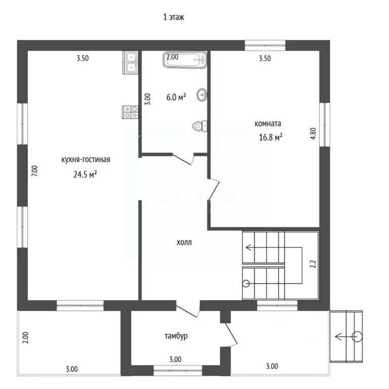 Дом в Ярославская область, Ярославский муниципальный округ, д. ... - Фото 2