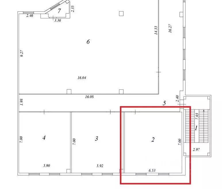 Офис в Ханты-Мансийский АО, Сургут ул. Рационализаторов, 3 (46 м) - Фото 2