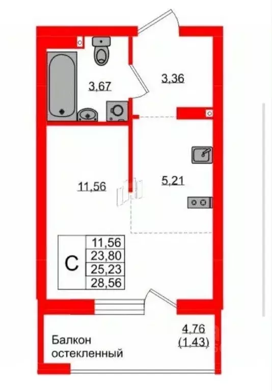 Студия Калининградская область, Калининград Артиллерийская ул., 24 ... - Фото 2