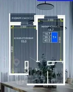 1-к кв. Краснодарский край, Краснодар ул. Летчика Позднякова, 2к14 ... - Фото 0
