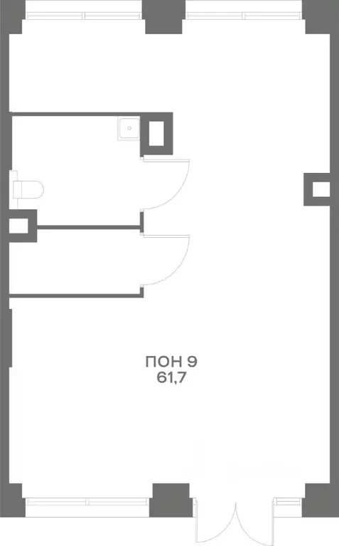 Помещение свободного назначения в Москва Часовая ул., 24С15 (62 м) - Фото 1