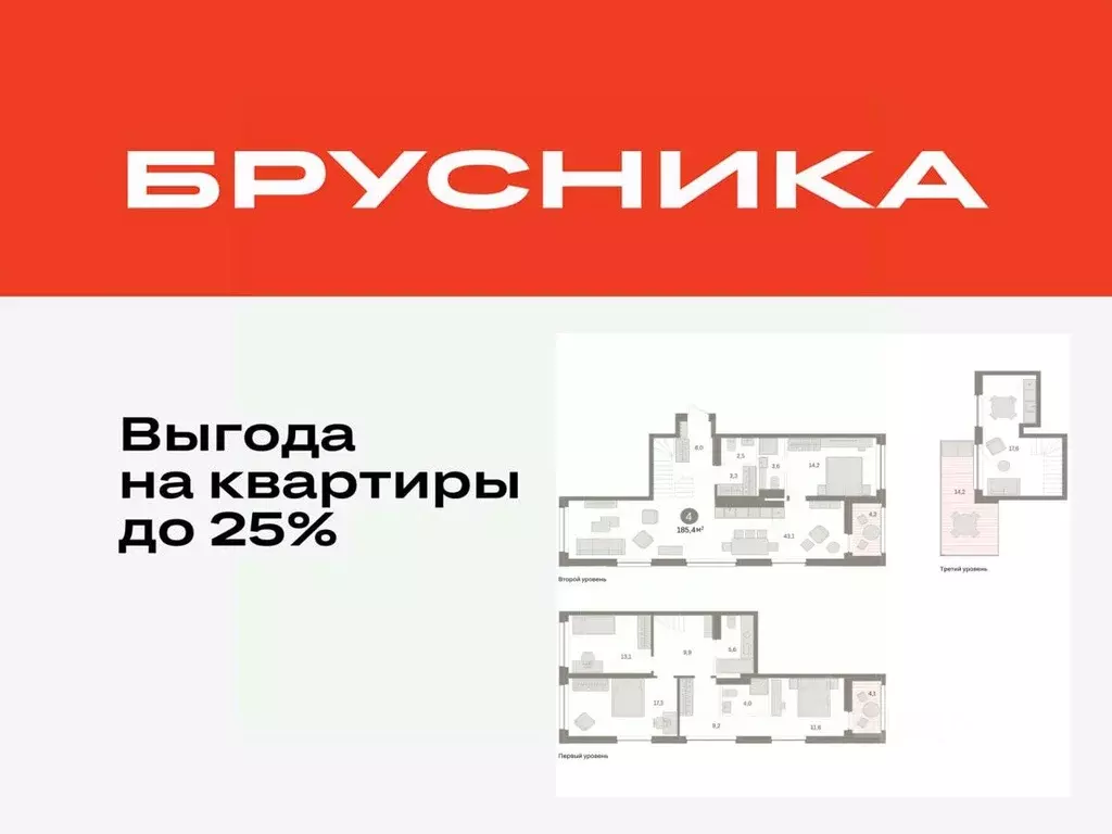 4-к кв. Тюменская область, Тюмень ул. Муравленко, 9к3 (185.39 м) - Фото 0