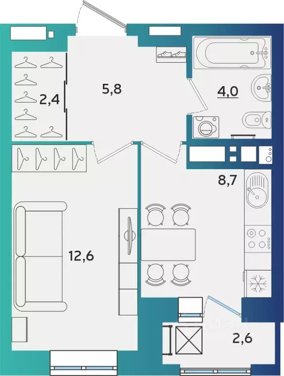 1-к кв. Удмуртия, Ижевск Культбаза жилрайон, 10-й мкр, Васнецово жилой ... - Фото 1