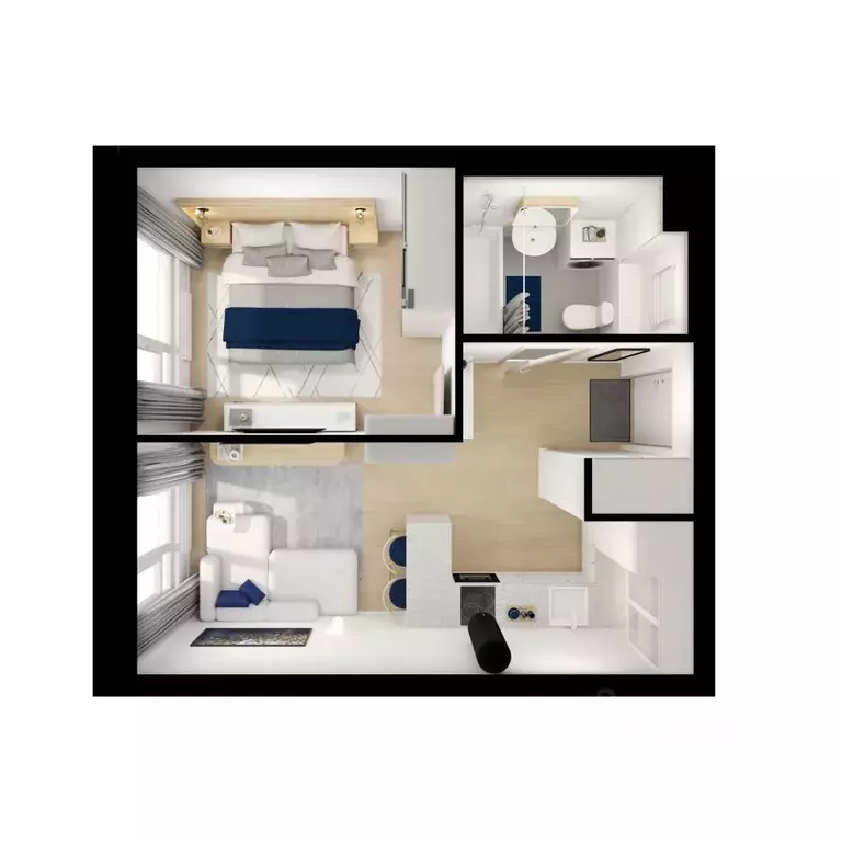 1-к кв. Московская область, Котельники Парковый мкр, Белая Дача Парк ... - Фото 2