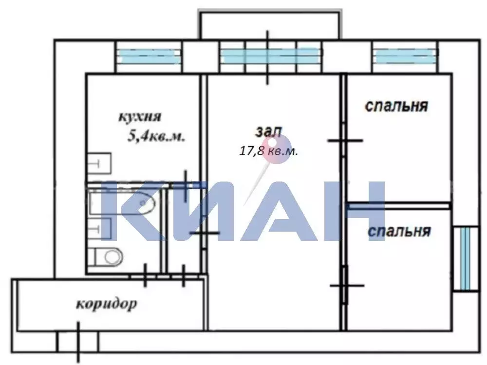 Продаётся 2-к квартира, 43 м - Фото 0