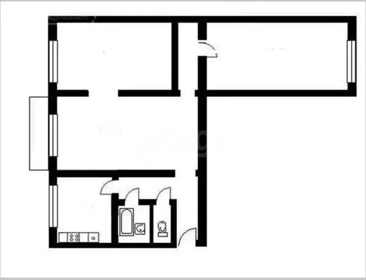 3-комнатная квартира: Тульская область, рабочий посёлок Новогуровский, ... - Фото 1