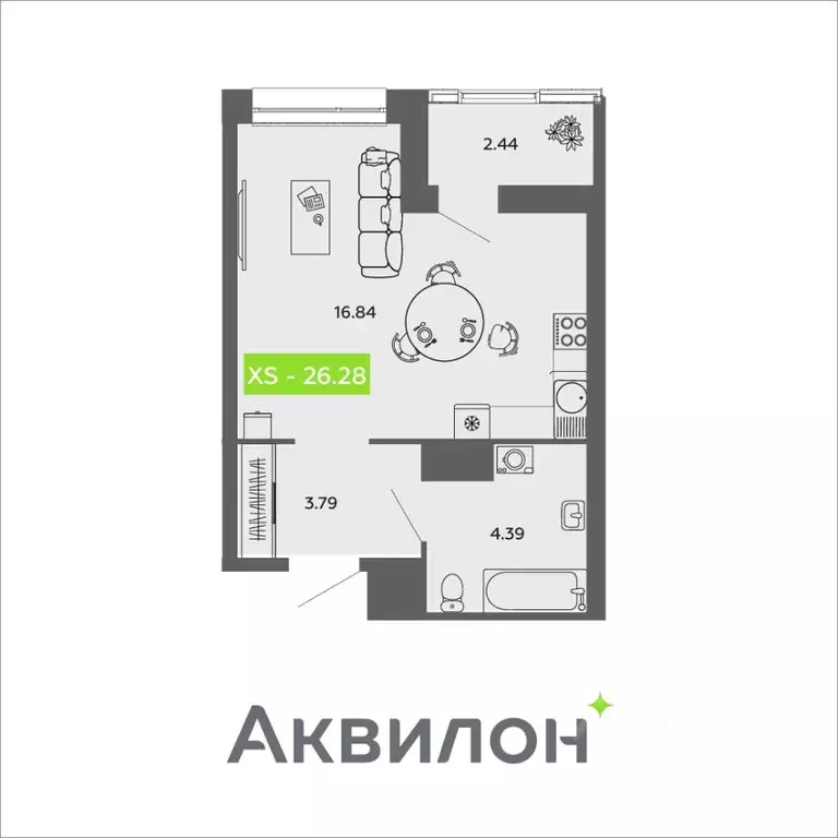 Студия Архангельская область, Архангельск проезд Приорова, 4с1 (26.28 ... - Фото 0