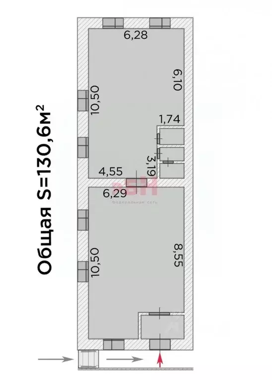 Торговая площадь в Тюменская область, Тюмень Ямская ул., 65 (131 м) - Фото 2