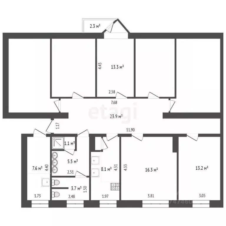 Комната Крым, Евпатория ул. Интернациональная, 137 (29.5 м) - Фото 1