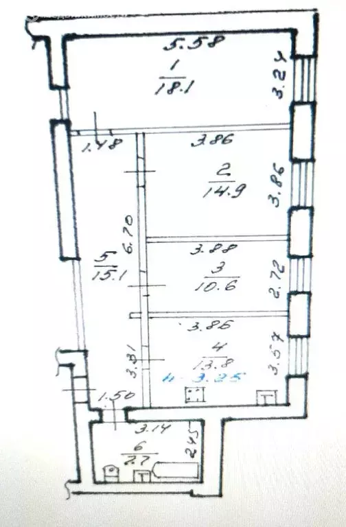 3-комнатная квартира: Хабаровск, Волочаевская улица, 153 (80.2 м) - Фото 1