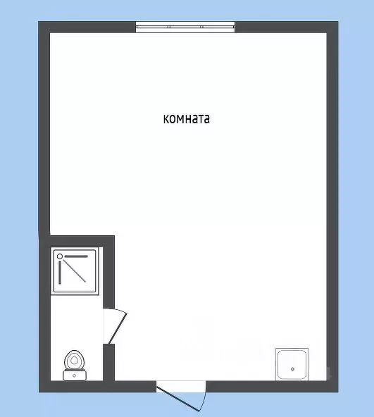 Студия Курганская область, Курган Заозерный жилрайон, 1-й мкр, ул. ... - Фото 2