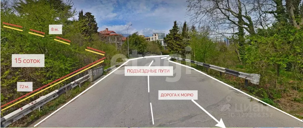 Участок в Крым, Ялта муниципальный округ, Гурзуф пгт ш. Гурзуфское ... - Фото 2