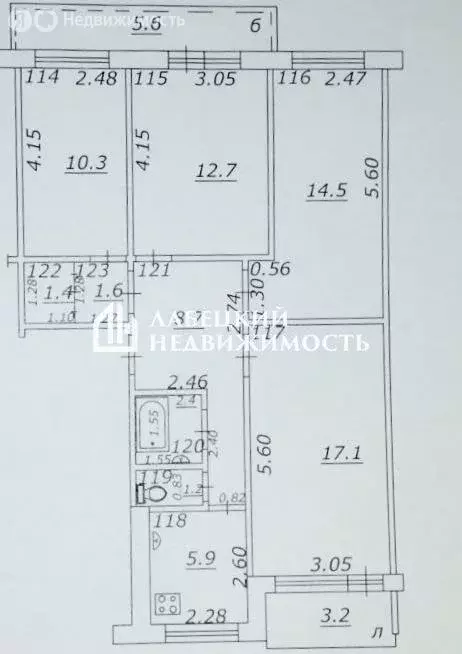 4-комнатная квартира: Самара, Первомайская улица, 36 (75.6 м) - Фото 2