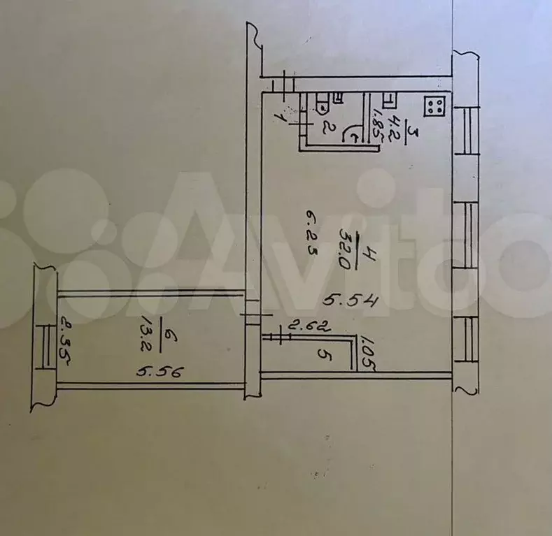 2-к. квартира, 57 м, 2/4 эт. - Фото 0