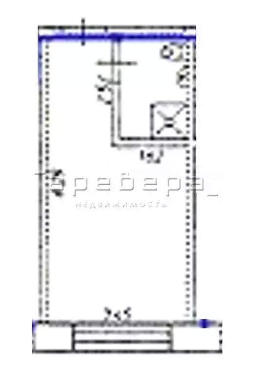 Квартира-студия: Красноярск, улица Академика Павлова, 1с2 (21 м) - Фото 1