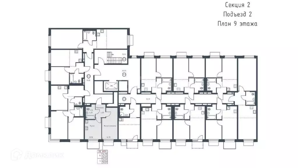 Продаётся 1-к квартира, 34.01 м - Фото 1