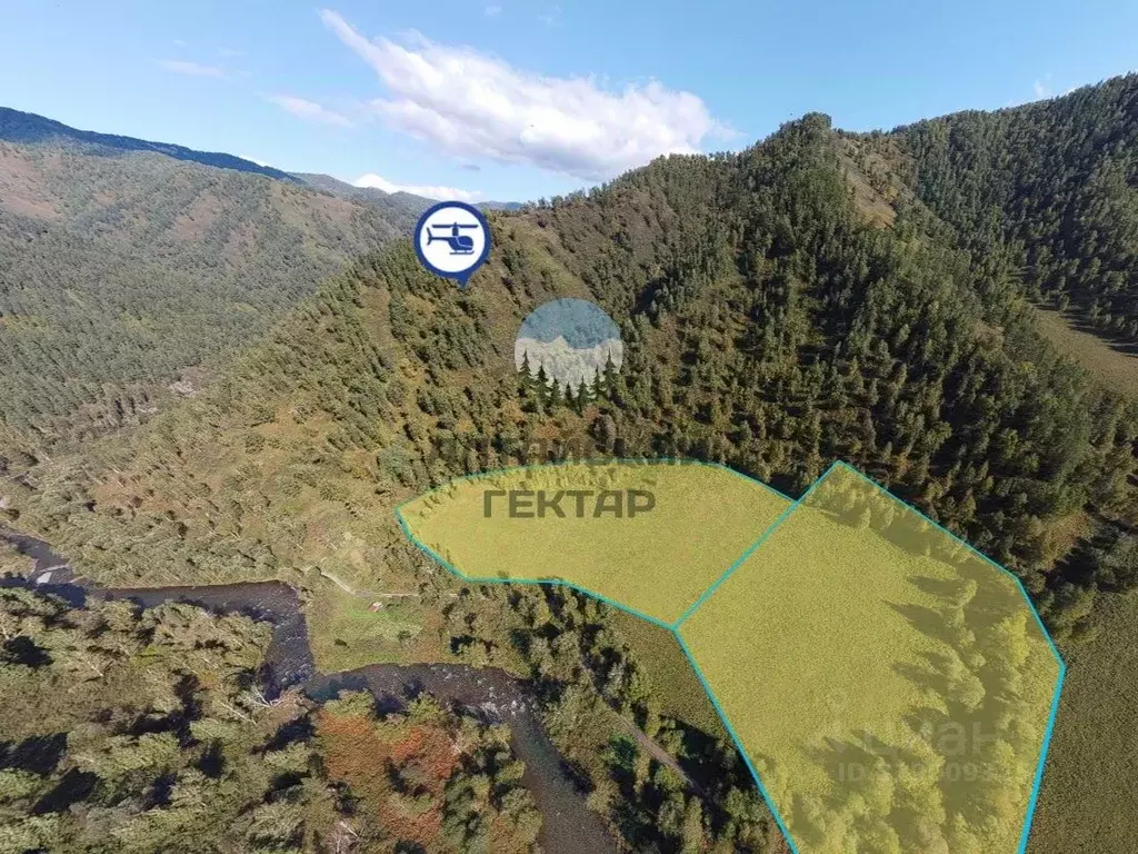 Участок в Алтай, Чемальский район, с. Уожан Заречная ул., 7 (50.0 ... - Фото 1