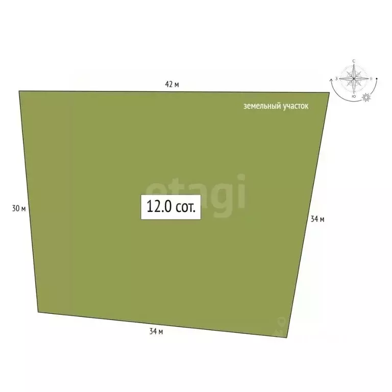 Участок в Алтай, с. Чоя ул. Молодежная, 10Б (12.0 сот.) - Фото 2