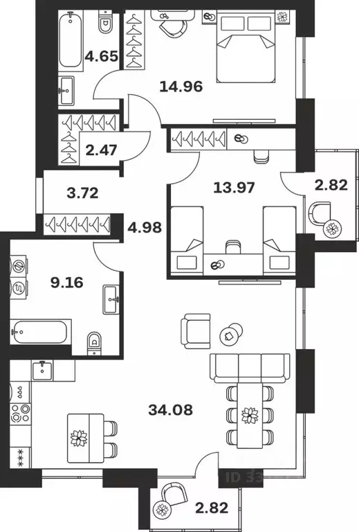 2-к кв. Тульская область, Тула Гоголевская ул., 43 (93.63 м) - Фото 0